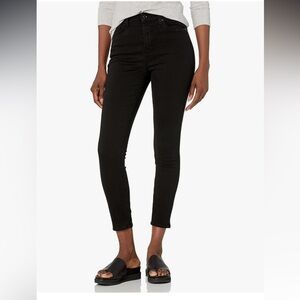 7 For All Mankind Women's Black Mid Rise Ankle Jeans